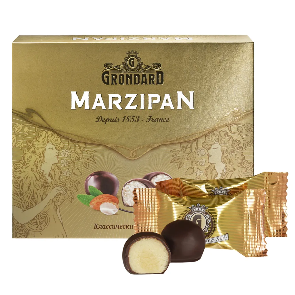  TM Grondard      (10836) Конфеты глазированные Марципановые Классика, 126г    в Мегионе