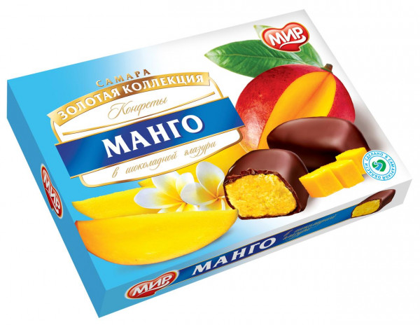 №2 КФ МИР Манго-Кокос в шоколадной глазури 160г  в Мегионе