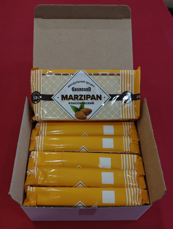 №1 TM Grondard      (11133) Марципан 33%, (блок 6 шт по 200г)             в Мегионе