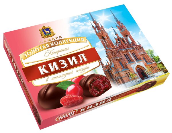 №2 КФ МИР Кизил в шоколадной глазури 160г в Мегионе