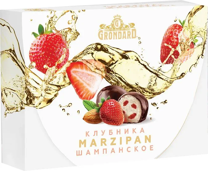  TM Grondard       (10185) Конфеты глазированные Марципановые Клубника и Шампанское, 98г в Мегионе